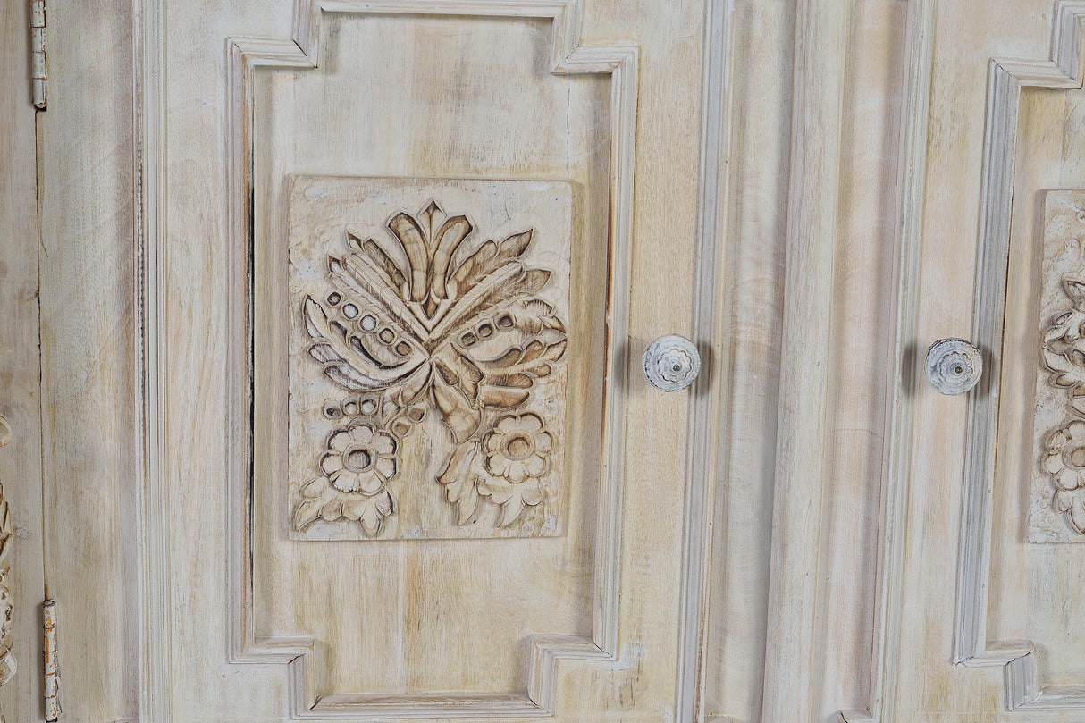 Comoda din Lemn de Mango cu 2 Usi si 2 Sertare Giner y Colomer