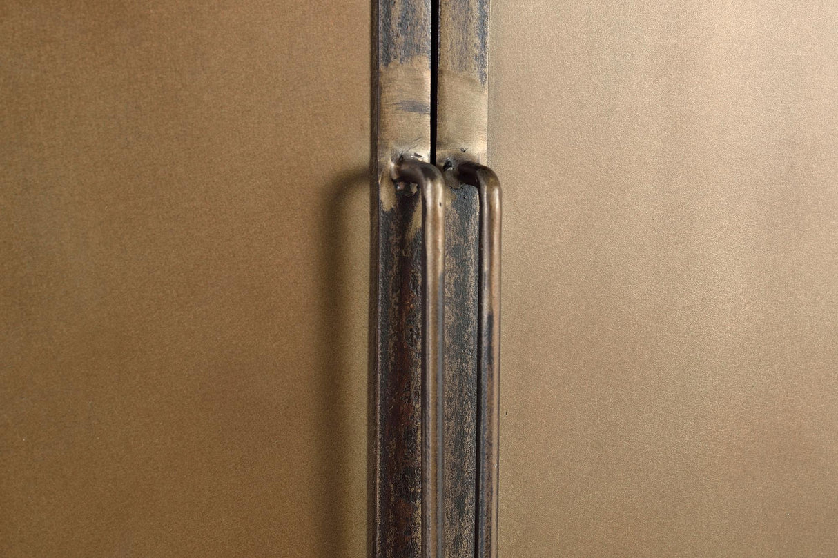 Dulap din Lemn Recuperat cu Doua Usi si Doua Sertare Giner y Colomer