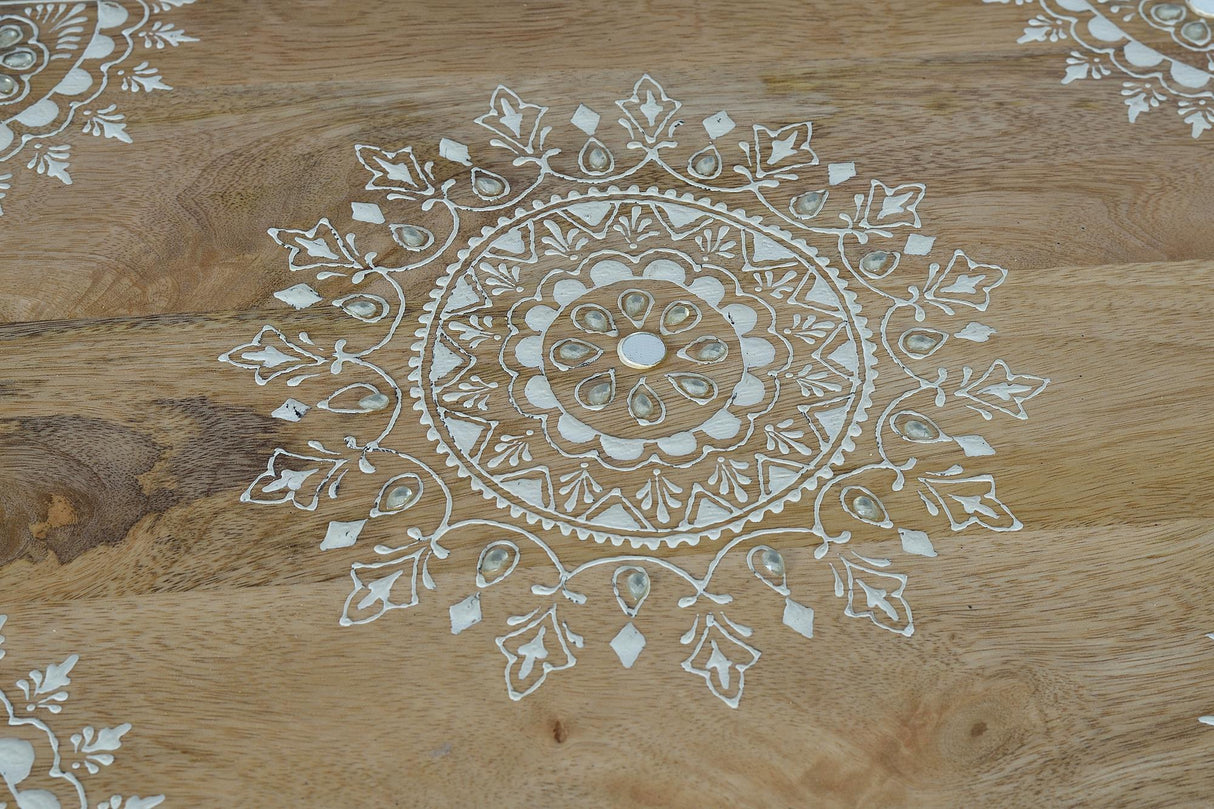 Noptiera din Lemn de Mango Pictata Manual Giner y Colomer