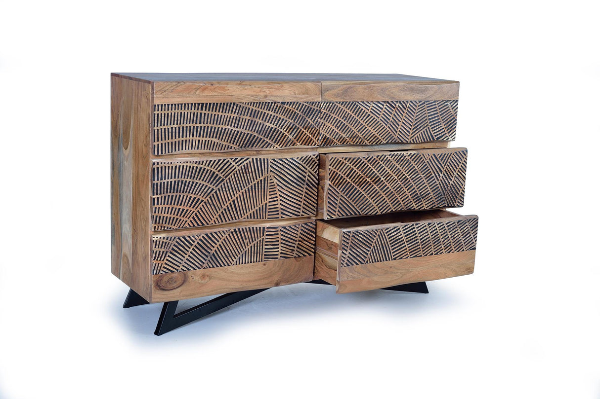 Comoda cu 6 sertare din Lemn de Acacia Giner y Colomer