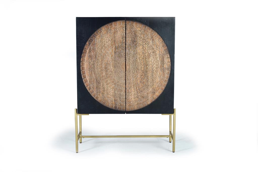 Comoda din Lemn de Mango si Baza Metalica Giner y Colomer