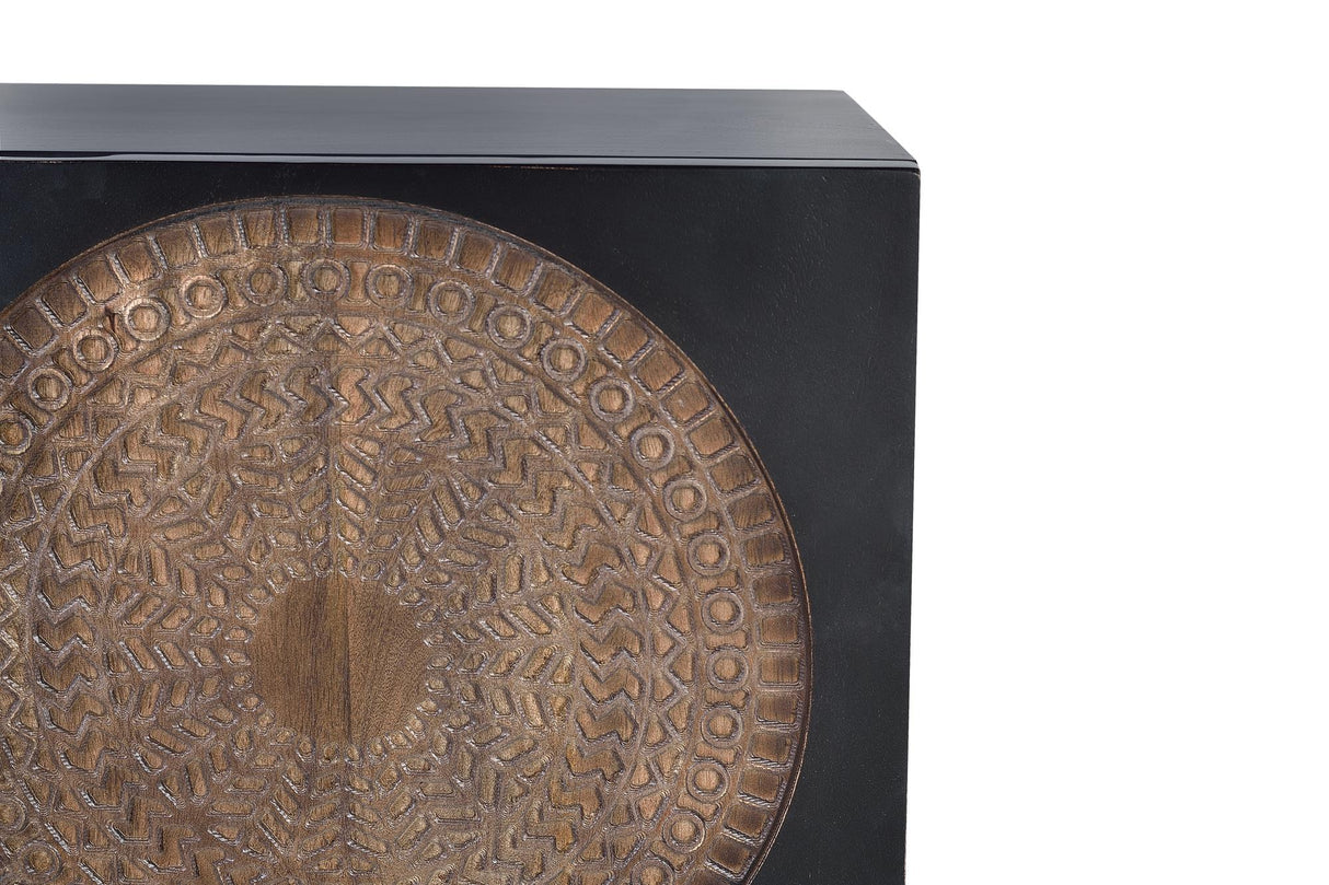 Comoda TV din Lemn de Mango cu Baza Metalica Giner y Colomer