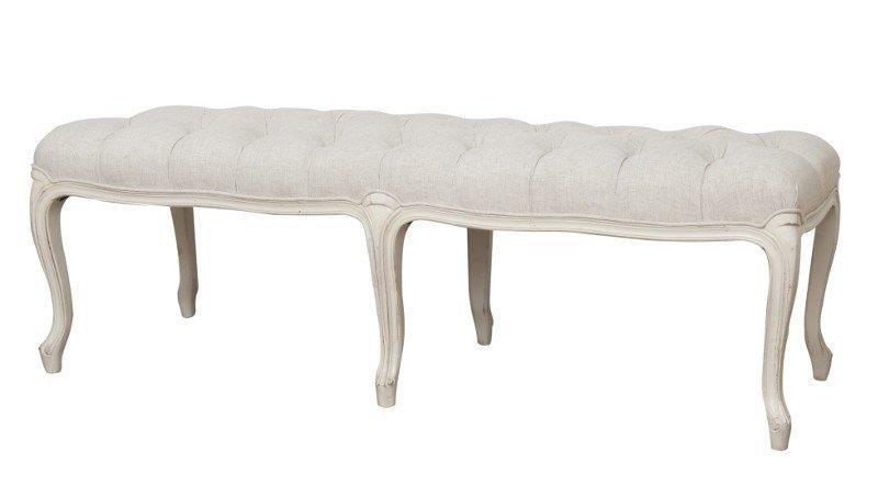 Bancheta din Lemn cu Picioare Sculptate Stil Provence Livin Hill