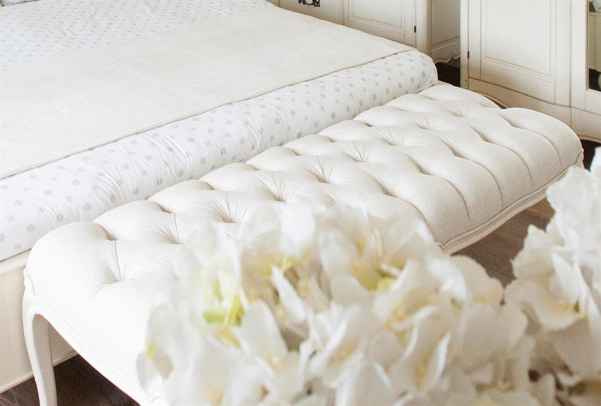 Bancheta din Lemn cu Picioare Sculptate Stil Provence Livin Hill