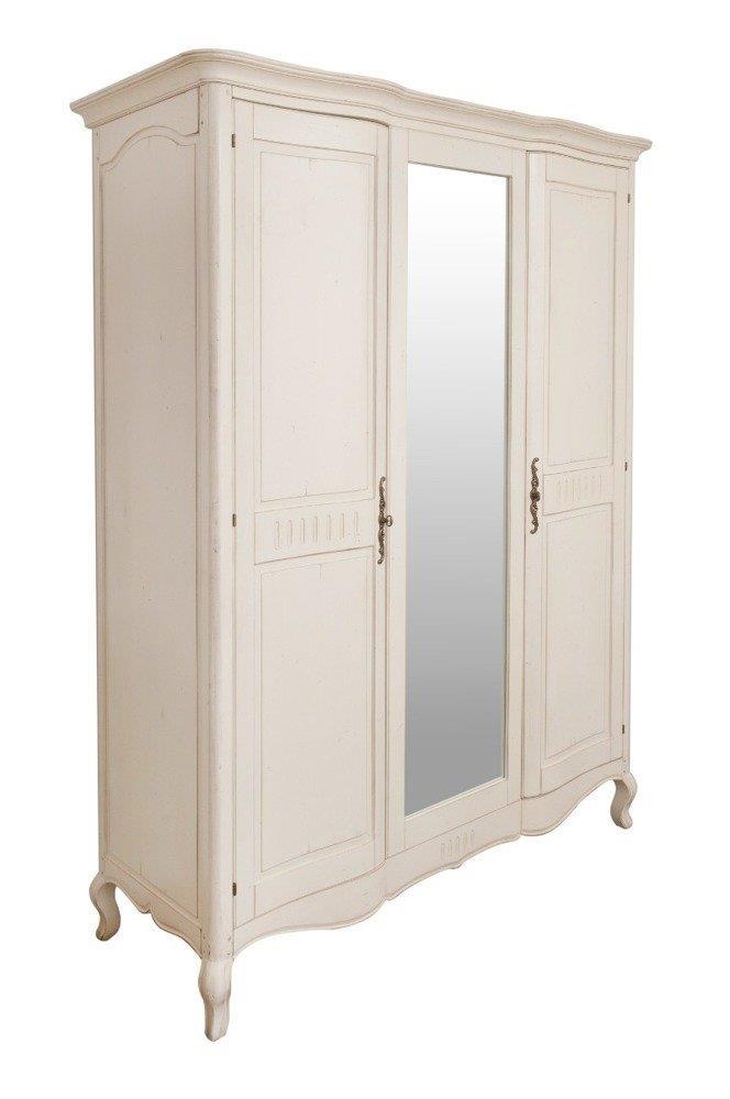 Dulap Provence din Lemn cu Picioare Sculptate si Manere Bronz Livin Hill