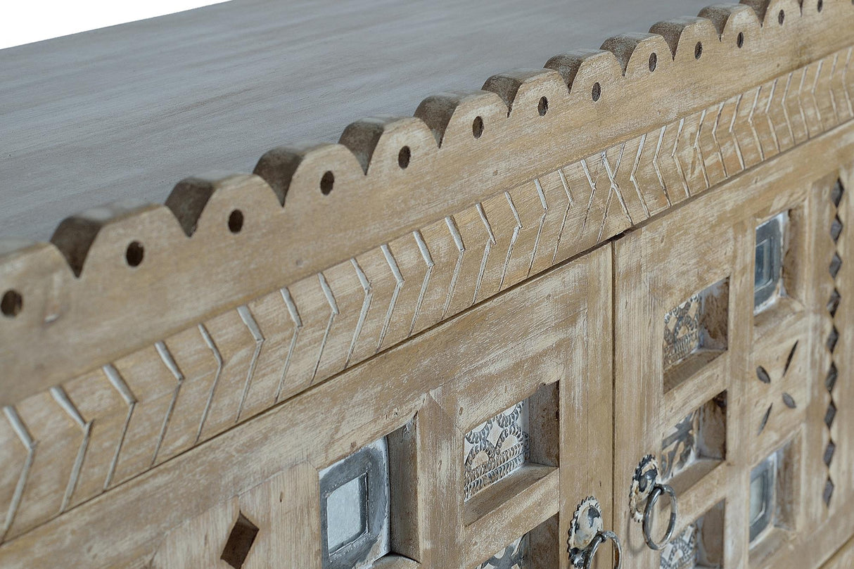 Comoda din Lemn de Mango cu 2 Usi si 3 Sertare Giner y Colomer