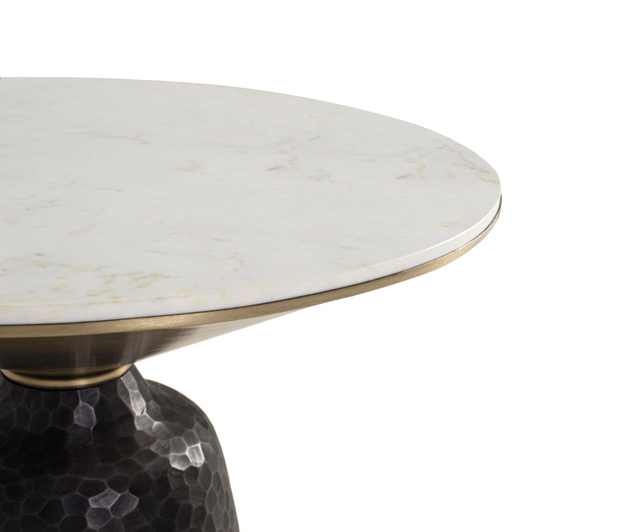 Masa de Cafea din Marmura cu Baza Metalica Giner y Colomer
