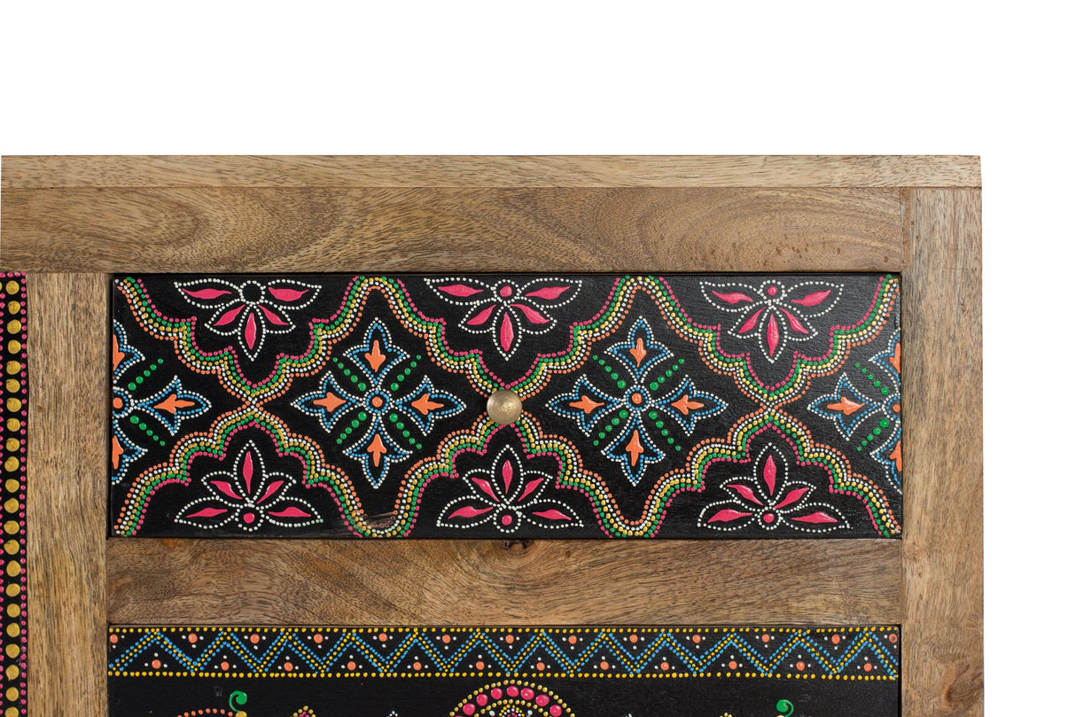 Comoda din Lemn de Mango cu Sertare Pictate Manual Giner y Colomer