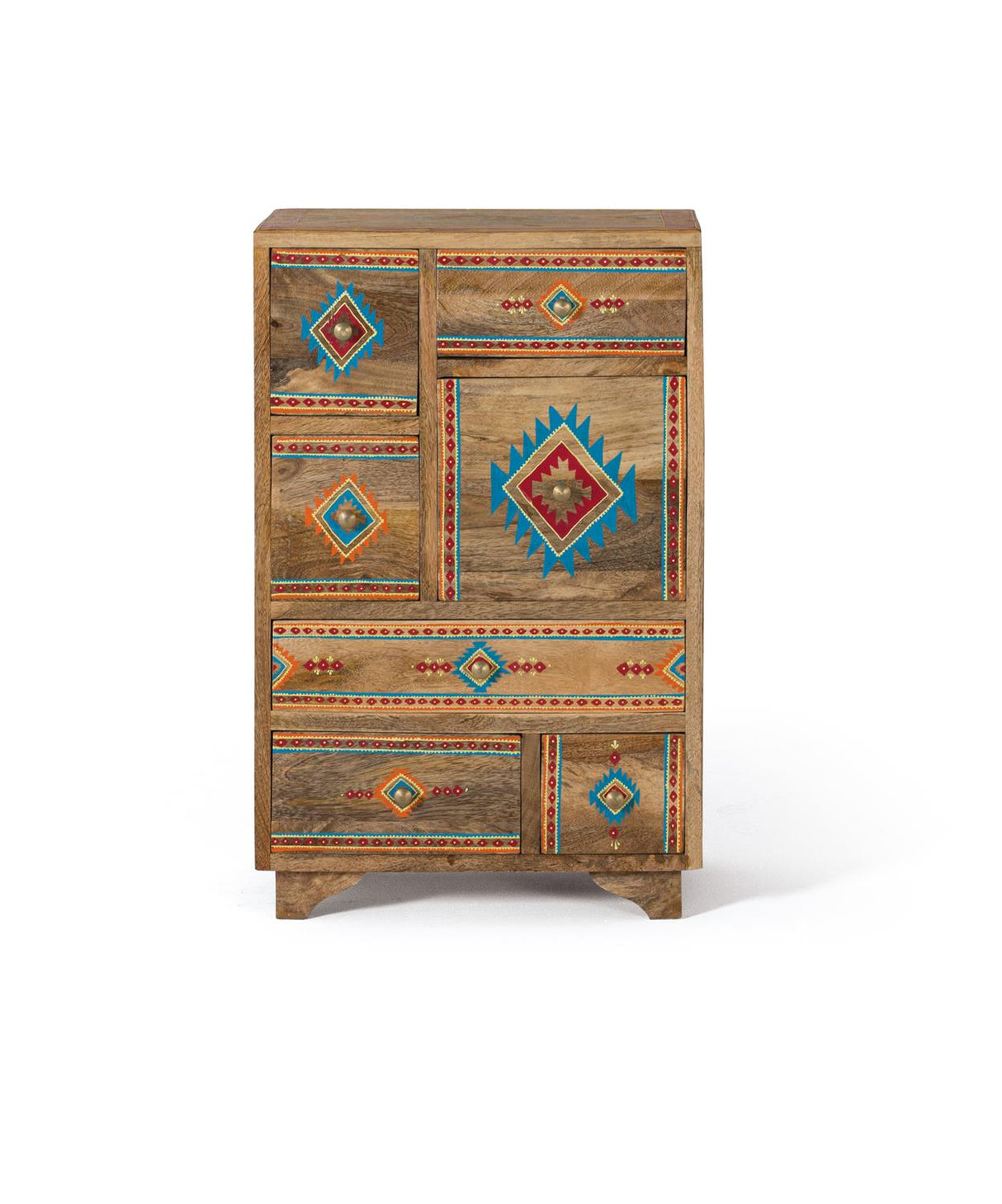 Comoda cu 7 Sertare din Lemn de Mango Pictata Manual Giner y Colomer