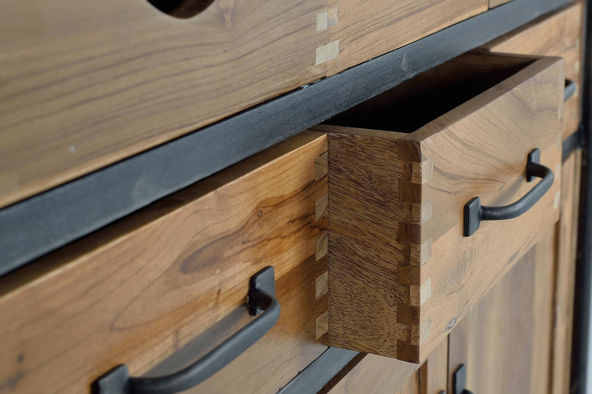 Comoda cu 8 sertare si 3 usi din lemn de teka si mango Giner y Colomer