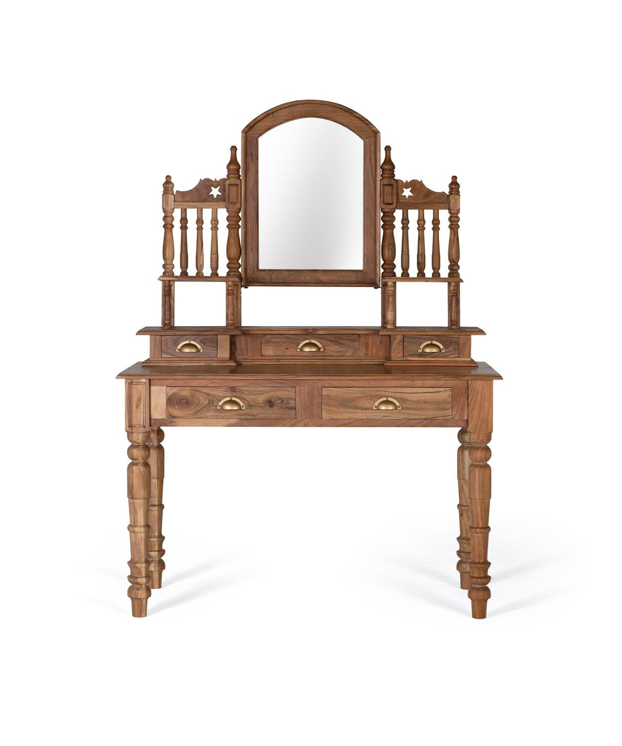 Masa de Machiaj din Lemn de Mango cu Baza Metalica Giner y Colomer