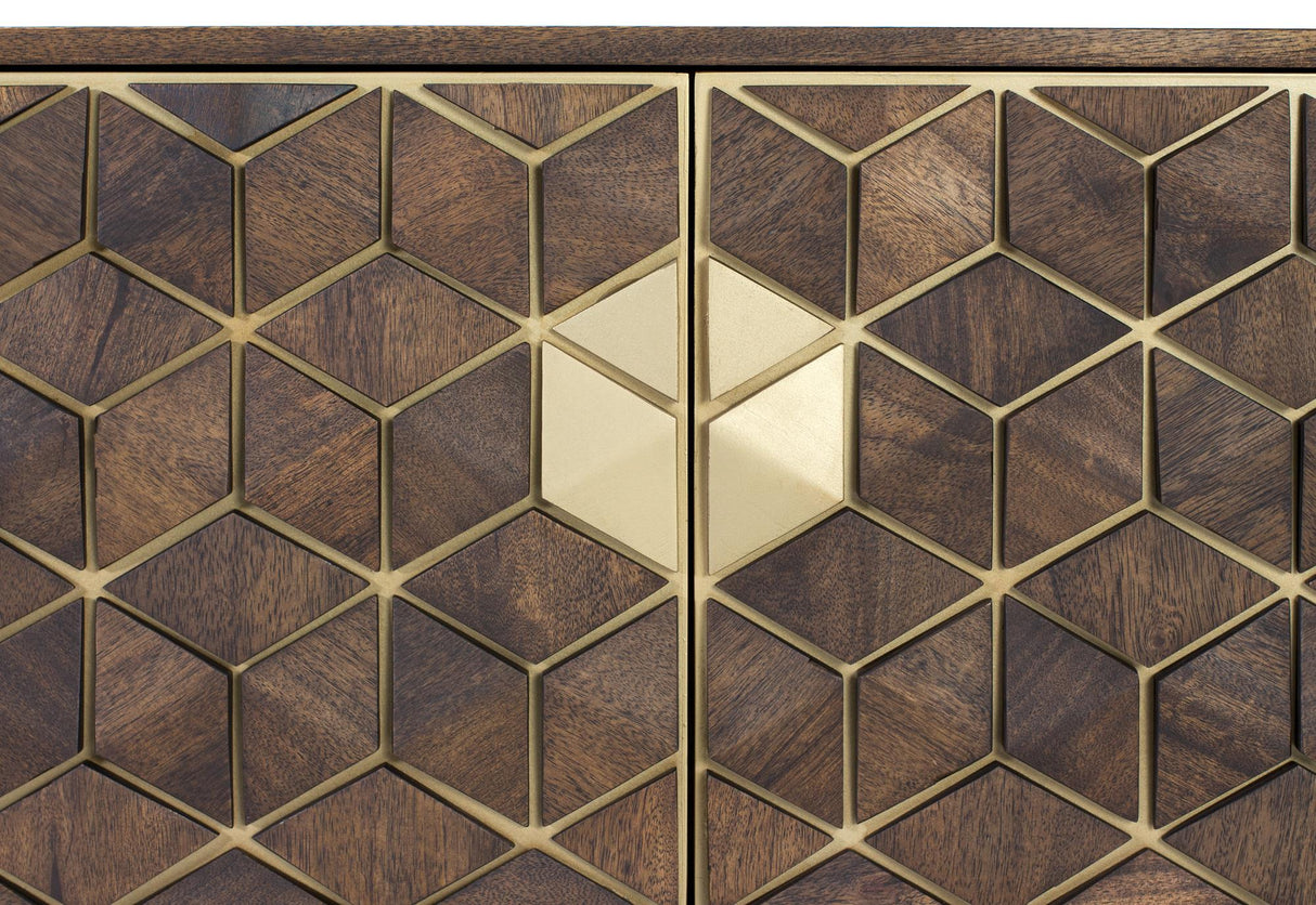 Comoda TV din Lemn de Mango si Metal Giner y Colomer