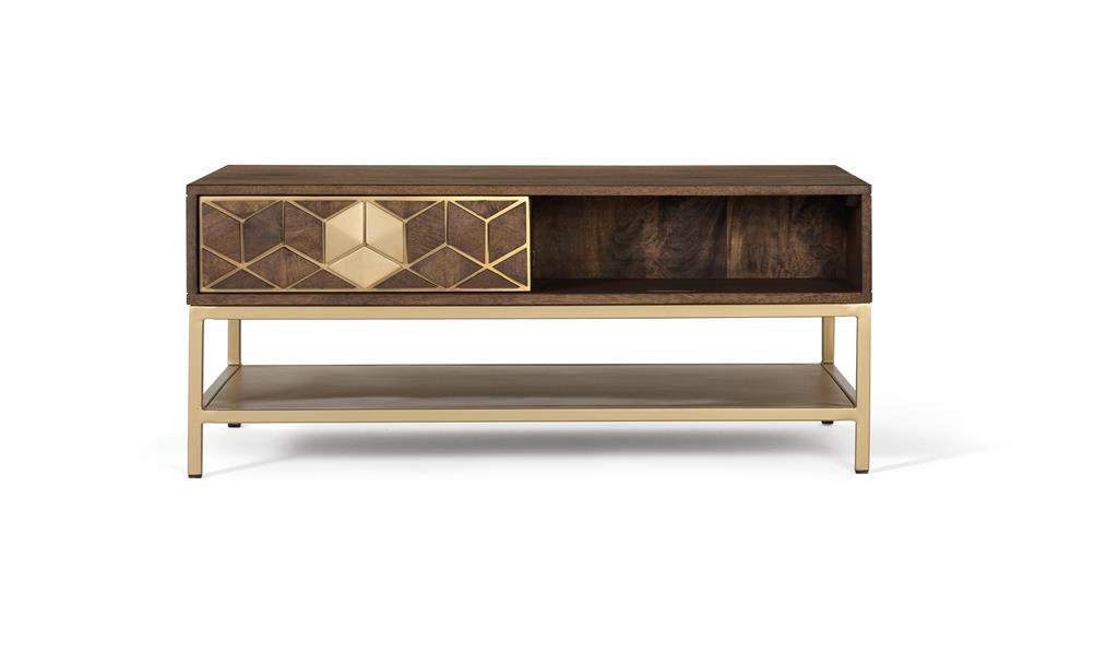 Masa de Cafea din Lemn de Mango si Metal Giner y Colomer