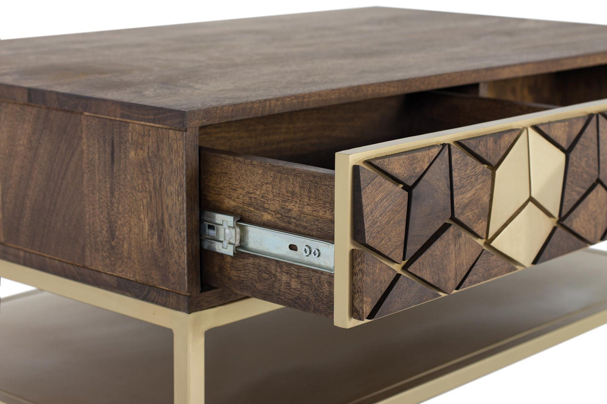 Masa de Cafea din Lemn de Mango si Metal Giner y Colomer