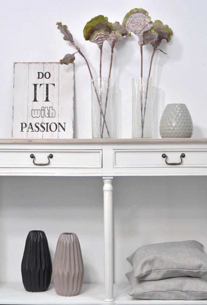 Consola Stil Provensal Alb cu Blat Maroniu Livin Hill