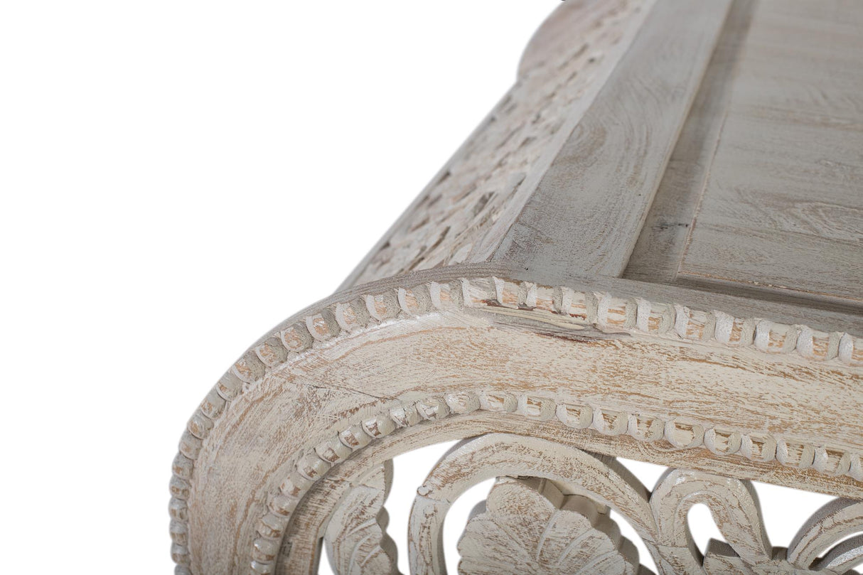 Masa de Cafea din Lemn Masiv de Mango Sculptat Manual Giner y Colomer