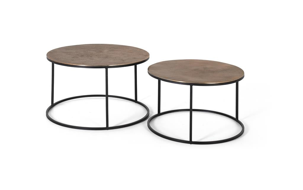 Set de 2 Mese de Centru din Metal pentru un Decor Modern Giner y Colomer
