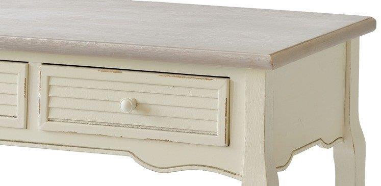 Consola Pictata in Stilul Provence cu Doua Sertare Livin Hill