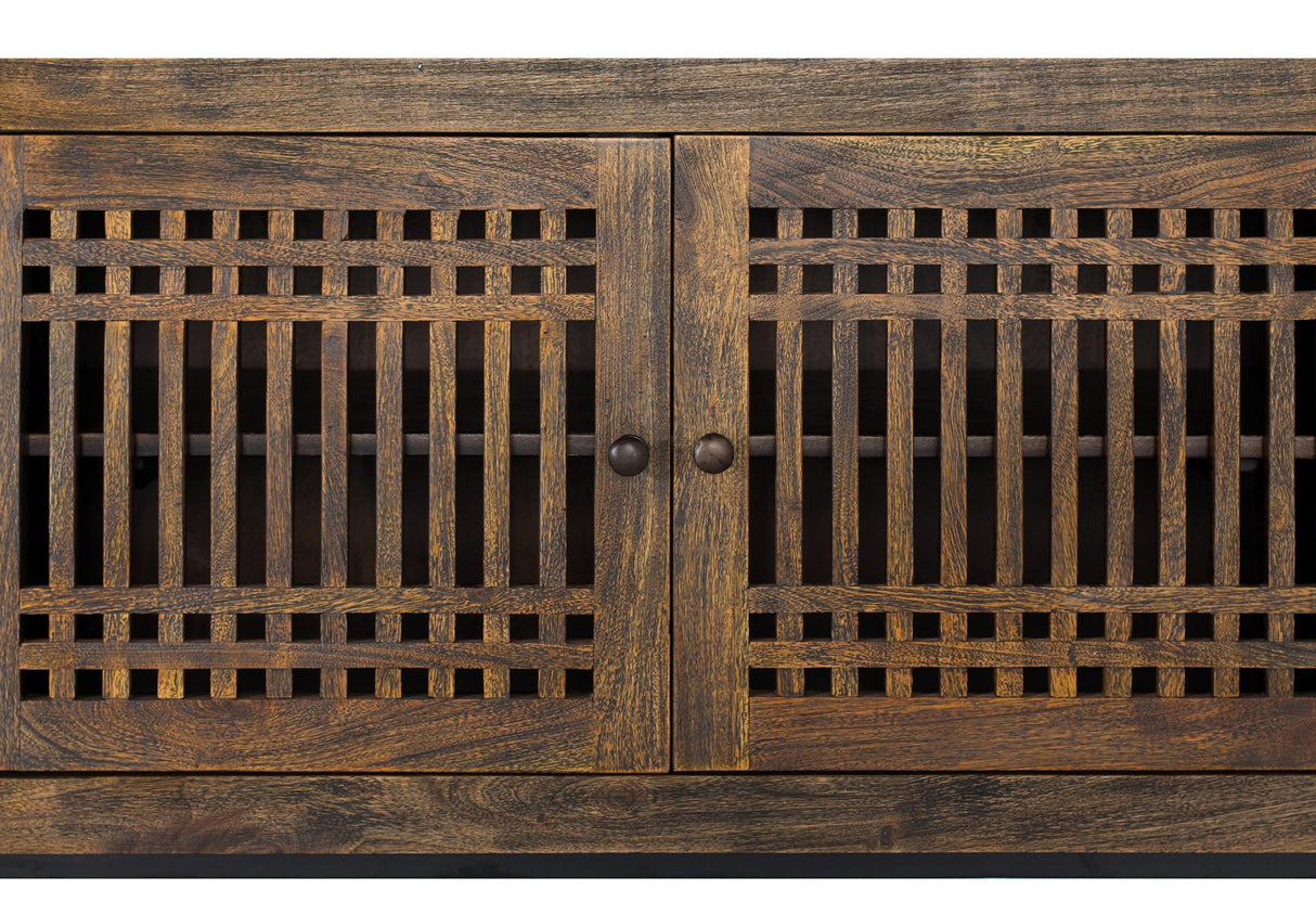 Comoda TV din Lemn de Acacia cu Baza Metalica Giner y Colomer