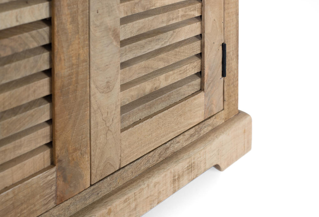 Dulap din Lemn de Mango cu 4 Usi si Rafturi Ajustabile Giner y Colomer