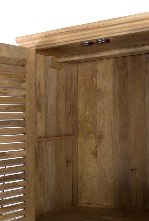 Dulap din Lemn de Mango cu 4 Usi si Rafturi Ajustabile Giner y Colomer