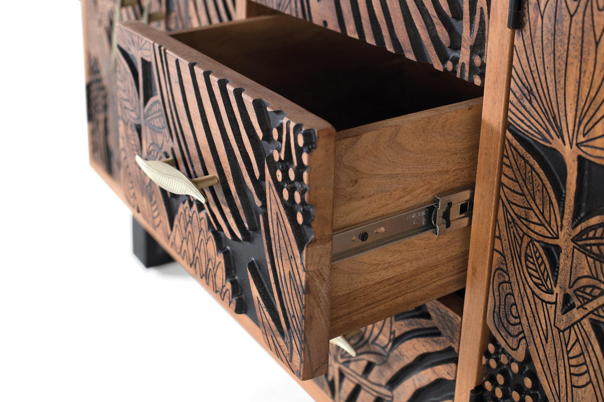 Comoda din Lemn de Acacia cu Picioare Metalice Giner y Colomer