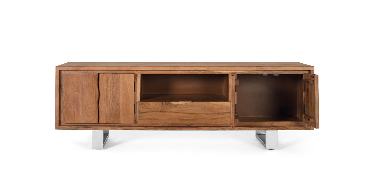 Comoda TV din Lemn de Acacia cu Picioare Metalice Giner y Colomer