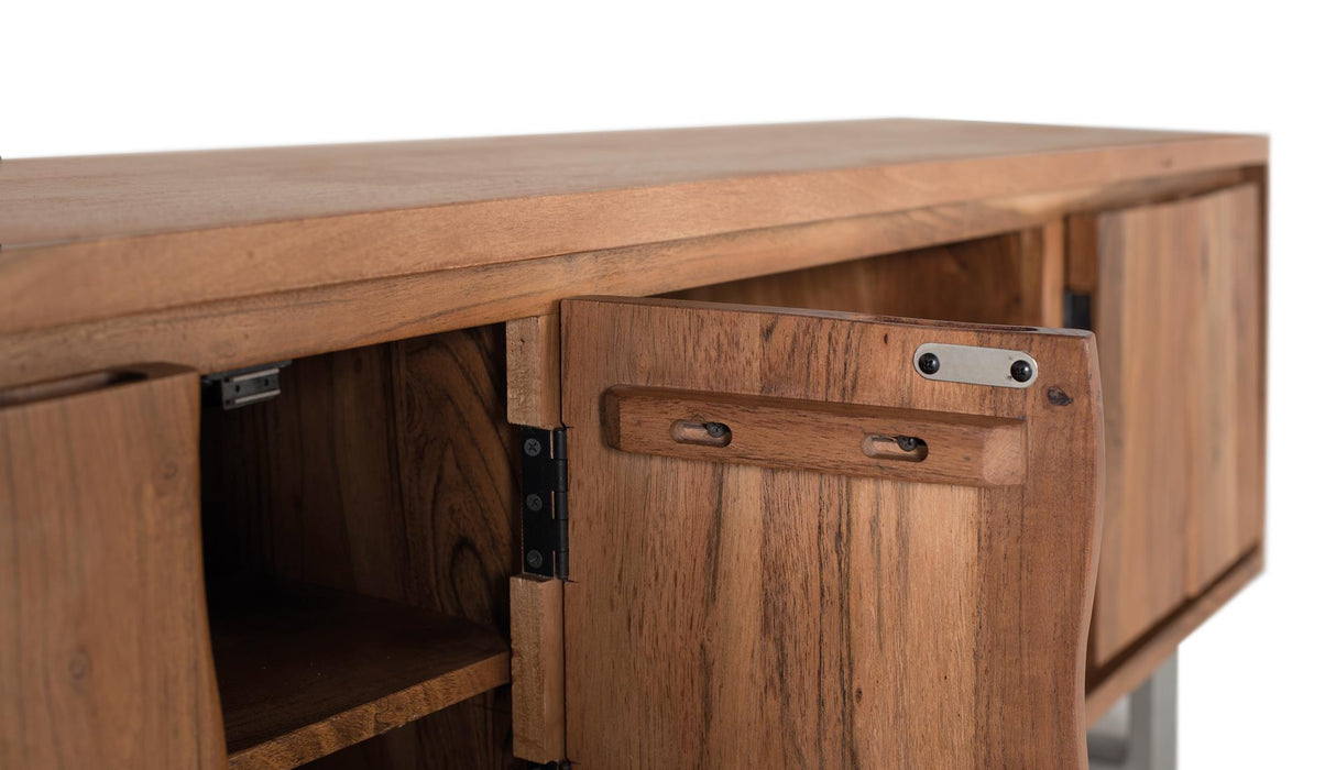 Comoda TV din Lemn de Acacia cu Picioare Metalice Giner y Colomer