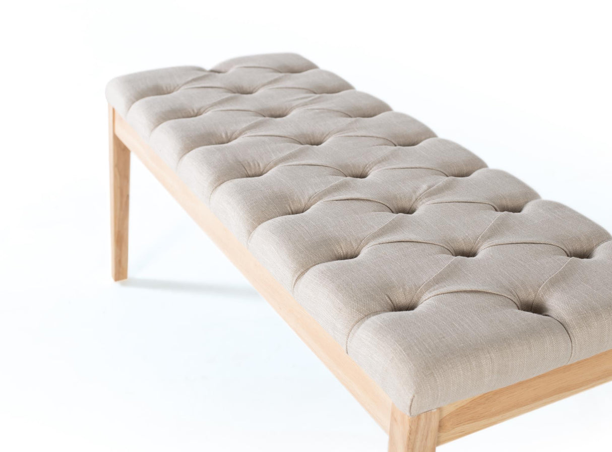 Banca din Lemn de Pin Tapitat cu Material Textil Giner y Colomer