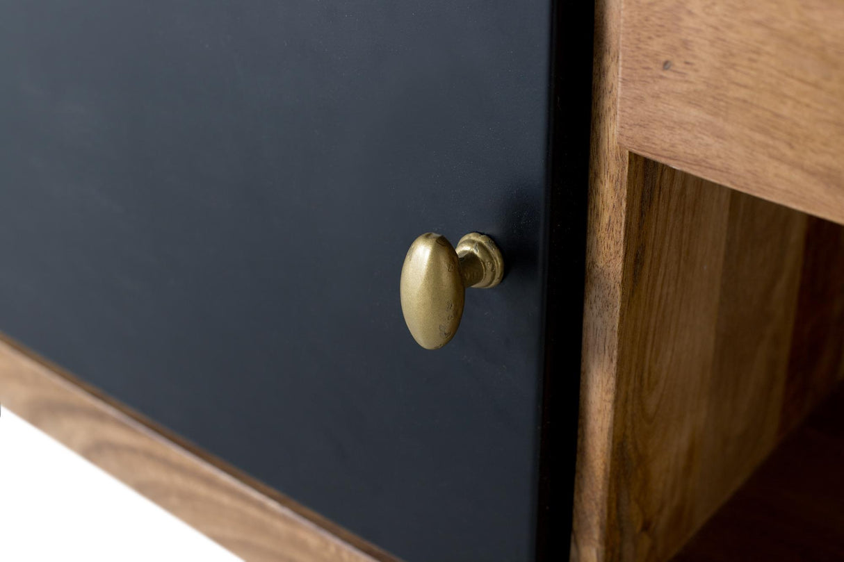 Comoda TV din Lemn de Mango cu Iluminare Interioara Giner y Colomer