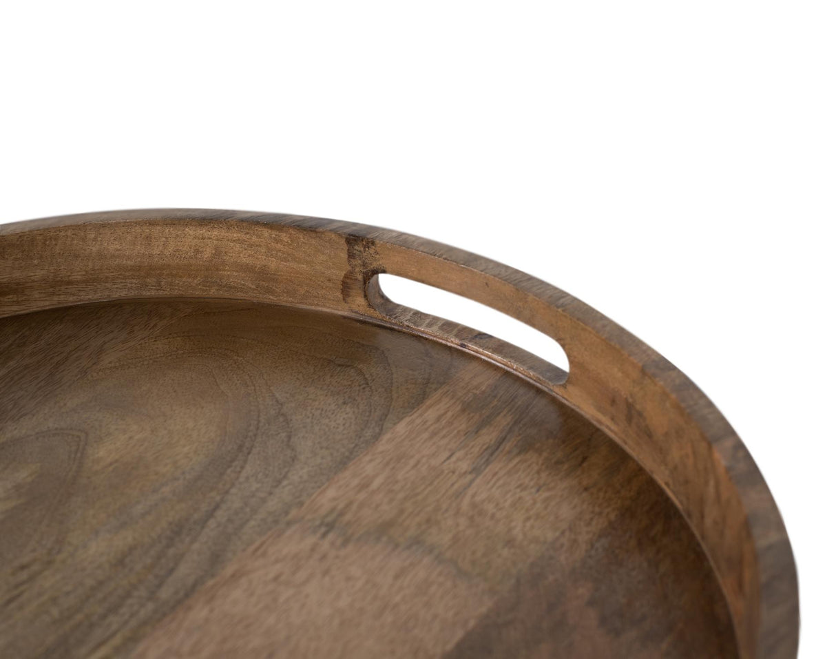 Set de 2 Mese din Lemn de Acacia si Otel Inoxidabil Giner y Colomer