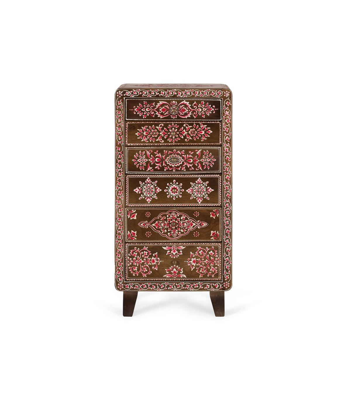 Dulapior cu 6 Sertare din Lemn de Mango Pictata Manual Giner y Colomer