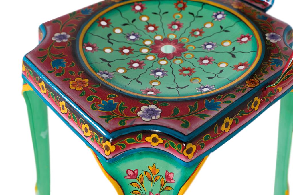 Scaune din Metal Pictat Manual cu Pernite Antialunecare Giner y Colomer