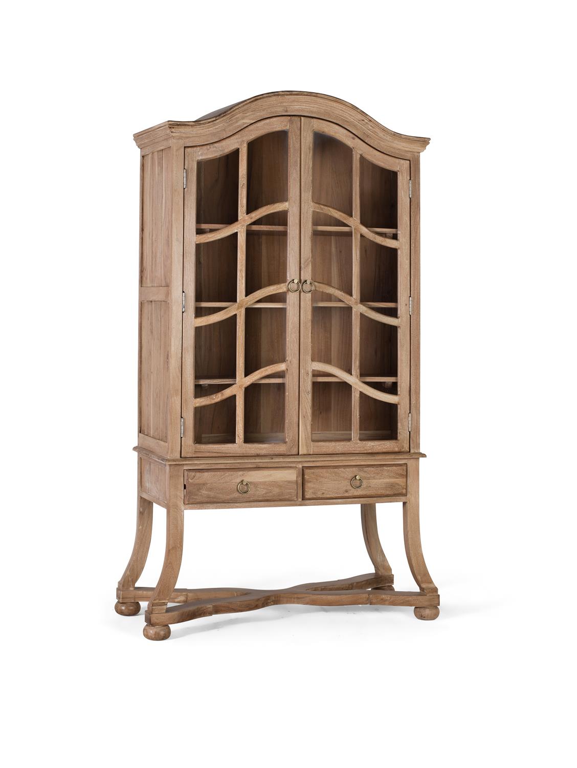 Vitrina cu Doua Usi din Lemn de Acacia Natural Giner y Colomer