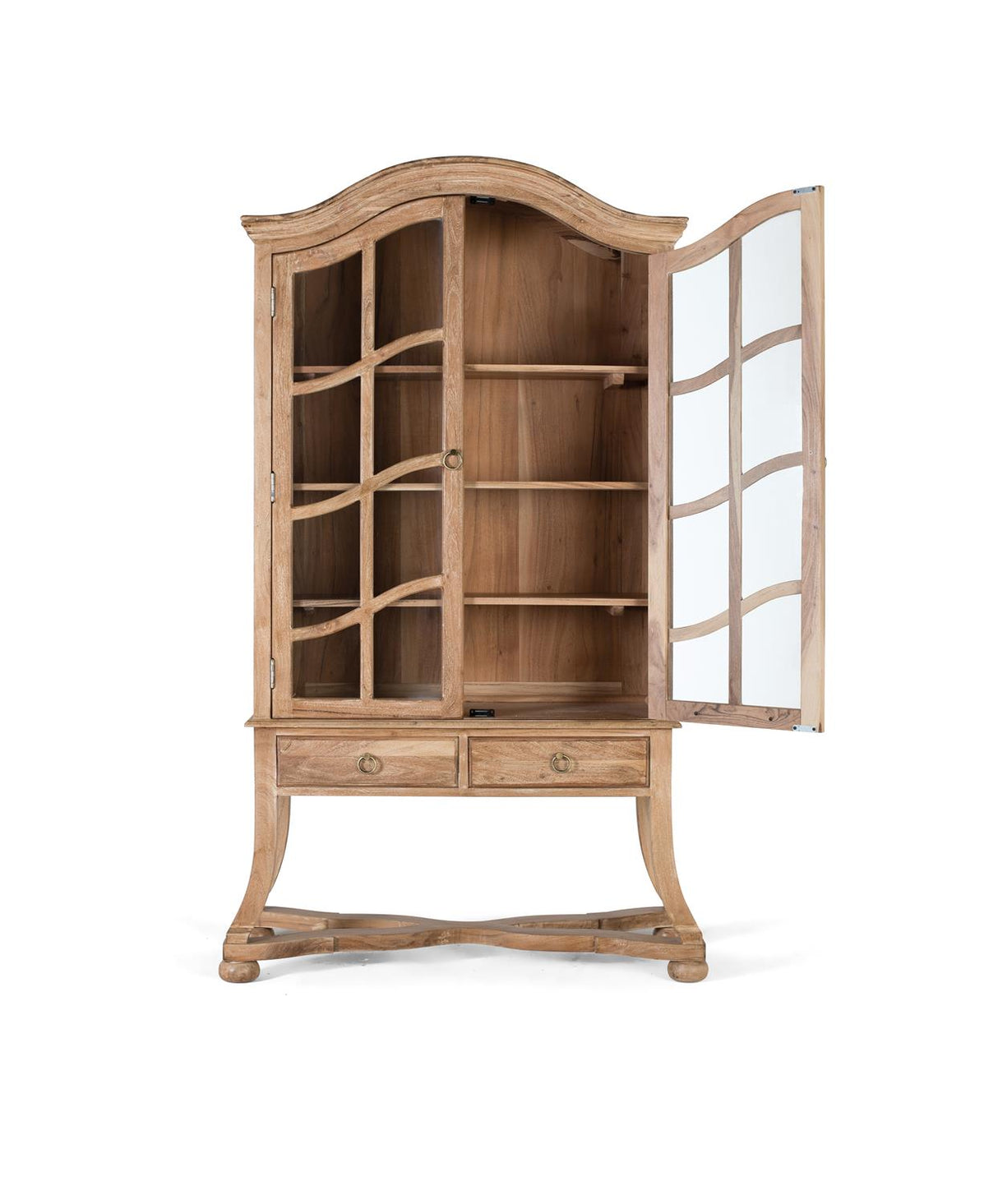 Vitrina cu Doua Usi din Lemn de Acacia Natural Giner y Colomer