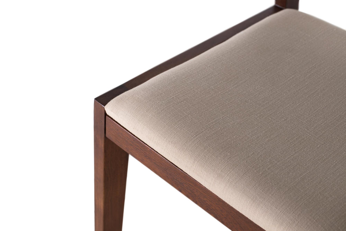 Set 2 Scaune Rochester din Lemn de Acacia Tapitate cu Material Textil Giner y Colomer