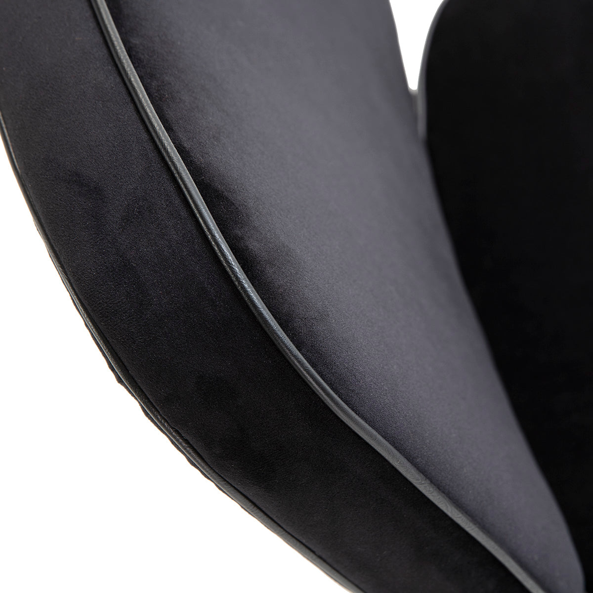 Fotoliu din Catifea Metal Negru Thai Natura