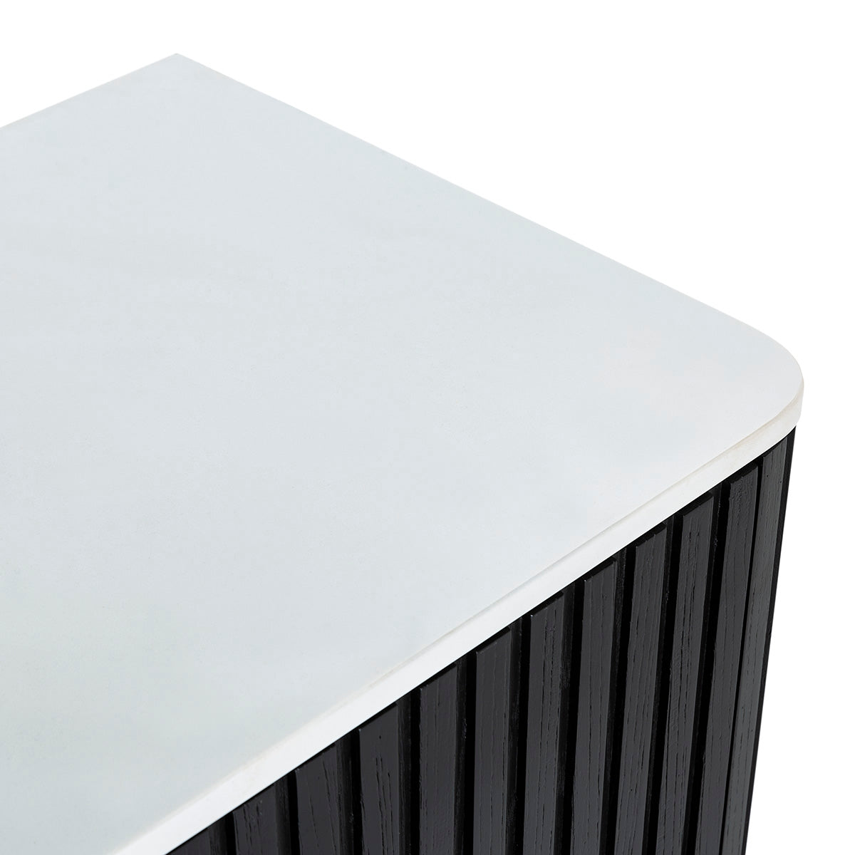 Comoda din Lemn de Ulm Marmura Artificiala cu Suport Metalic Thai Natura