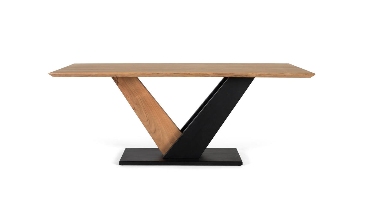 Masa de Dining din Lemn de Acacia si Metal Giner y Colomer