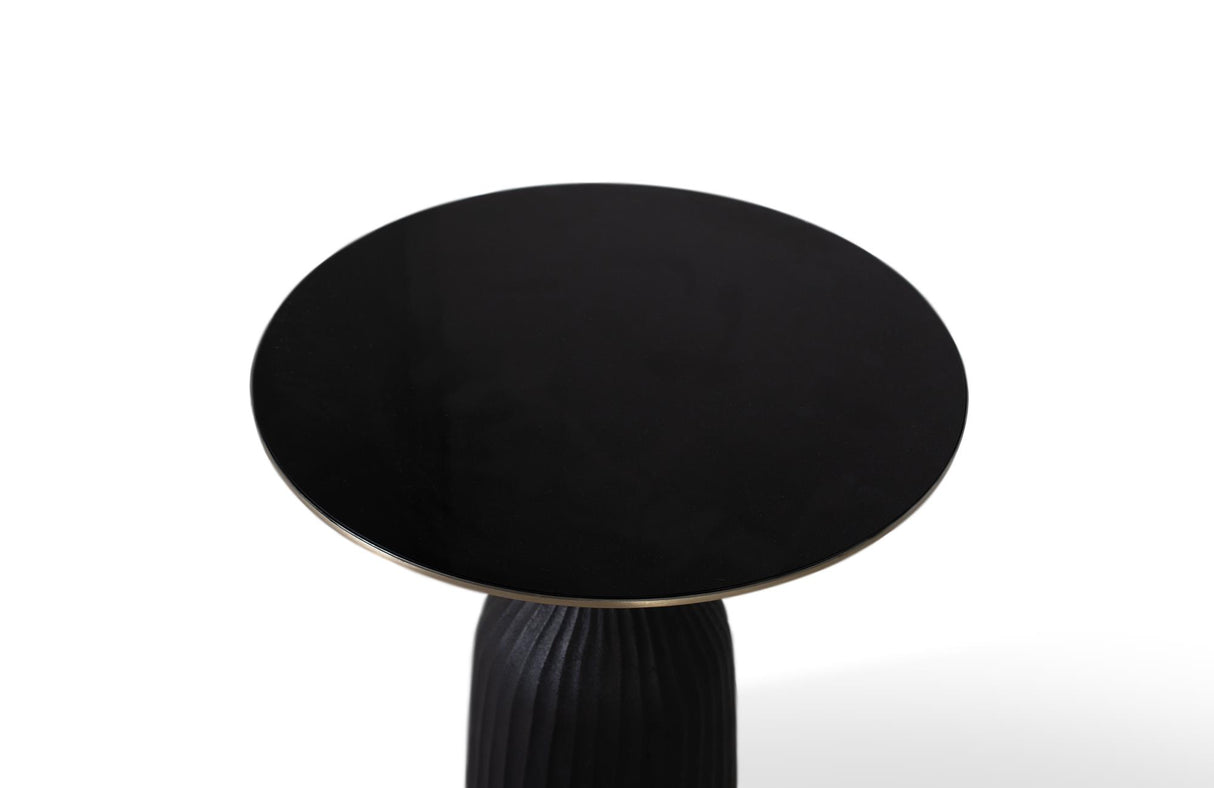 Masa de Cafea Ofelia din Sticla Securizata cu Baza Metalica Giner y Colomer