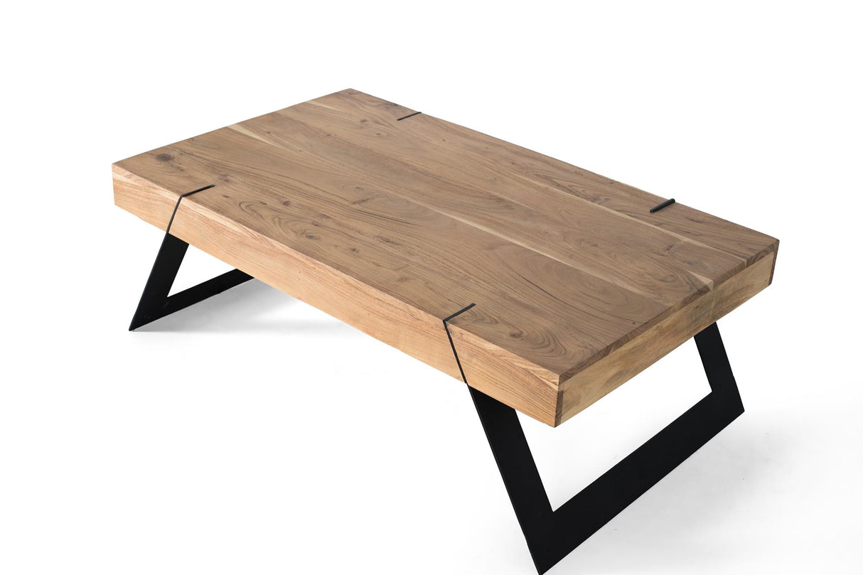 Masa de Cafea din Stejar cu Suport Metalic Giner y Colomer