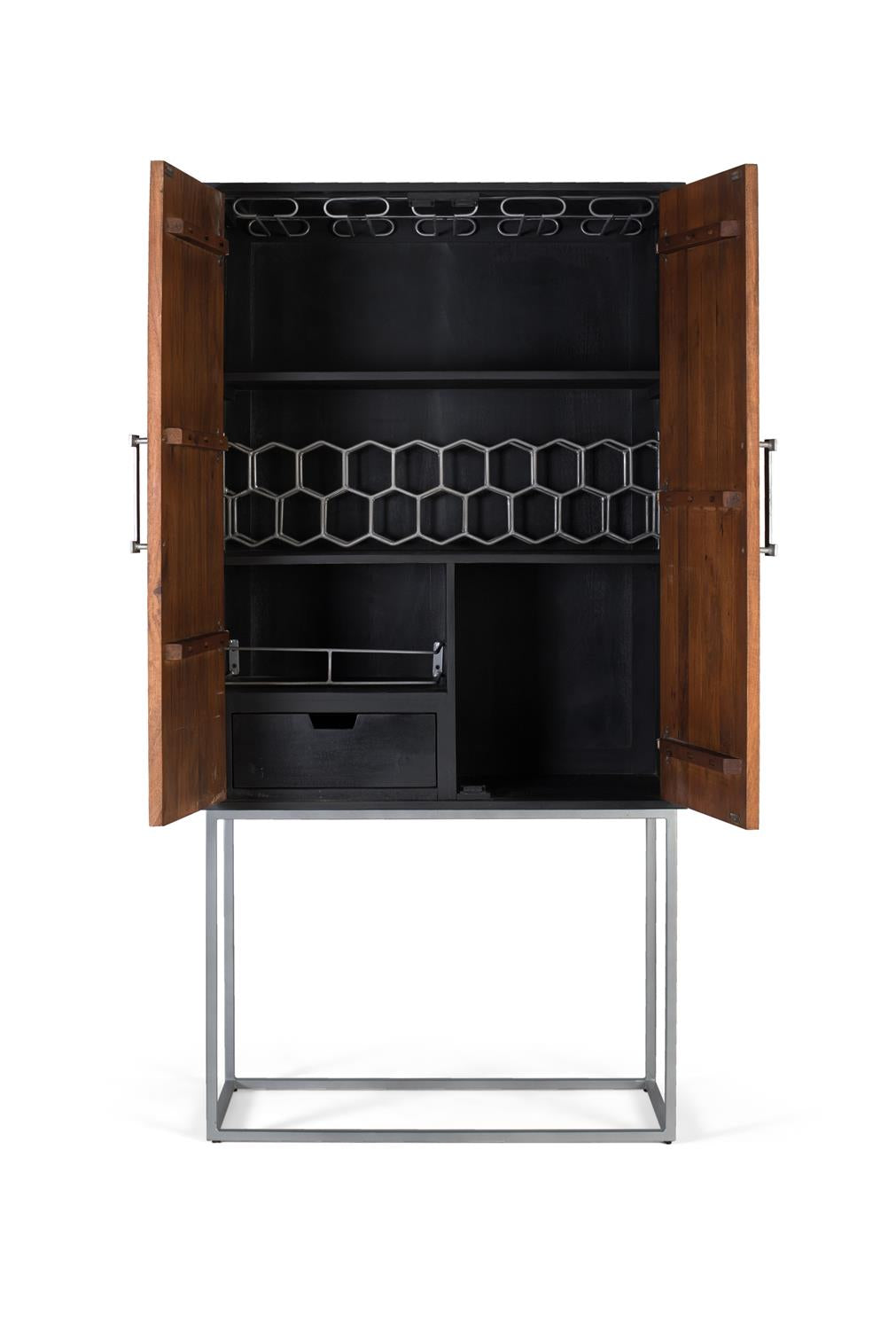 Comoda Bar din Lemn Mango si Baza Metalica Giner y Colomer