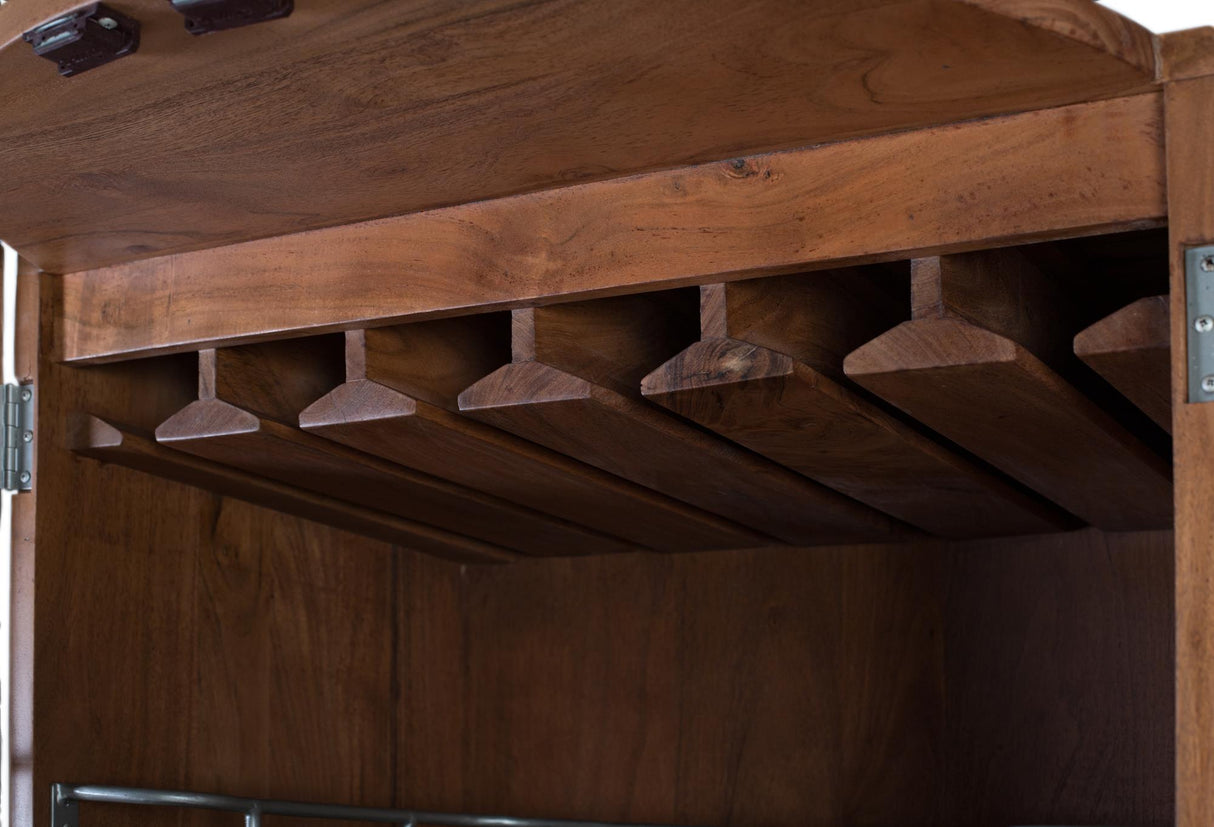 Comoda Bar din Lemn de Acacia cu 2 Usi si Rafturi Ajustabile Giner y Colomer