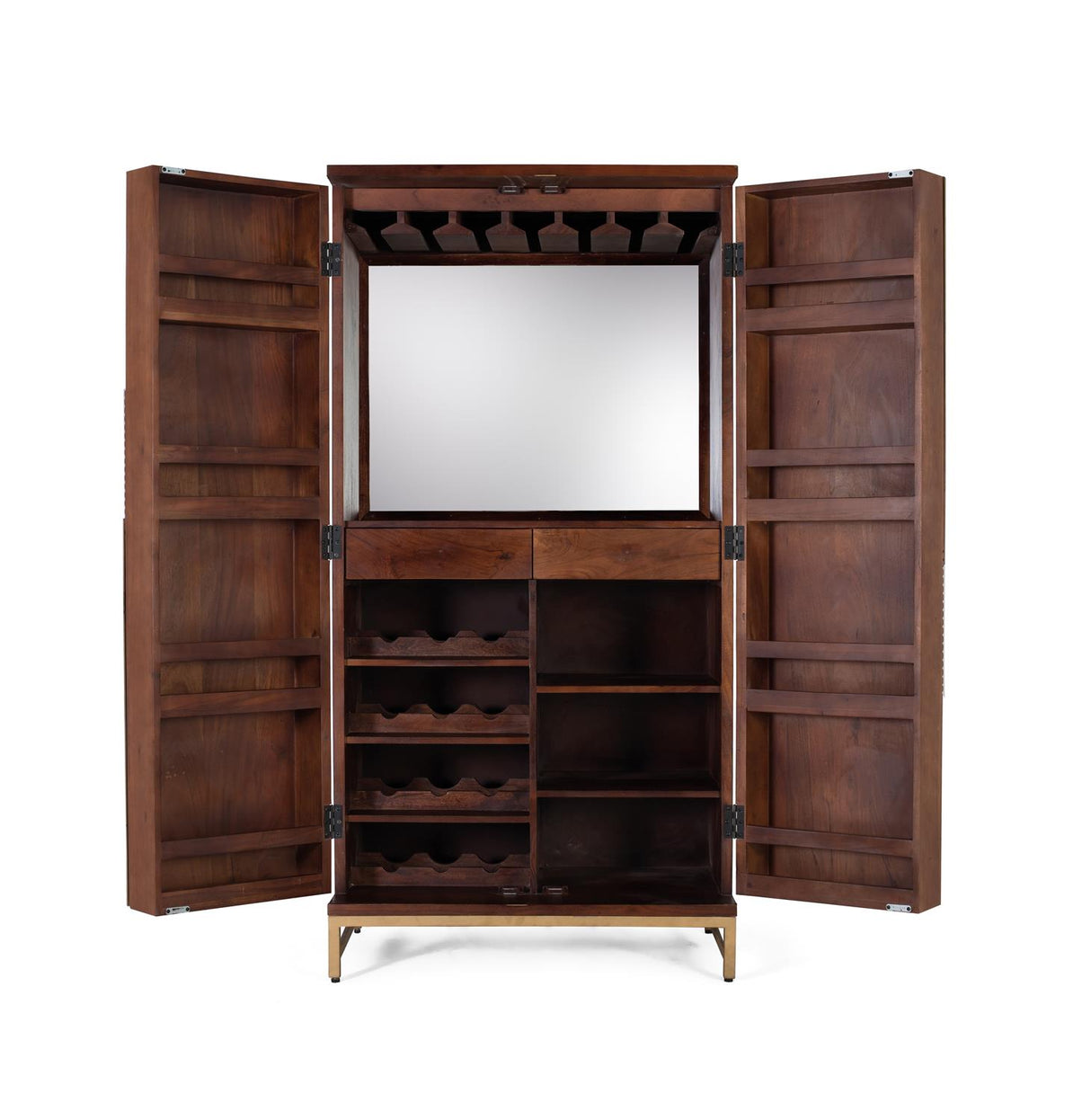 Dulap Bar din Lemn Mango cu Baza Metalica Cires Giner y Colomer