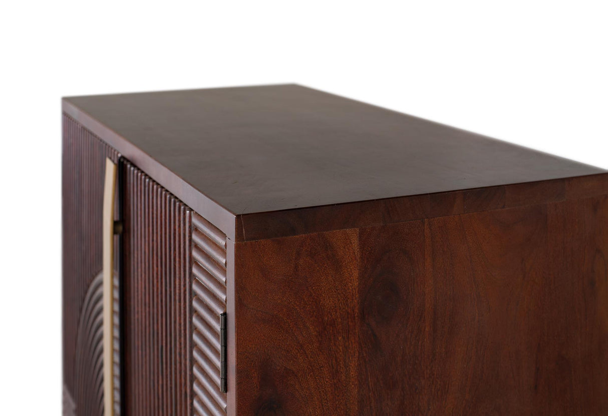 Comoda Bar din Lemn de Mango cu Baza Metalica Cires Giner y Colomer