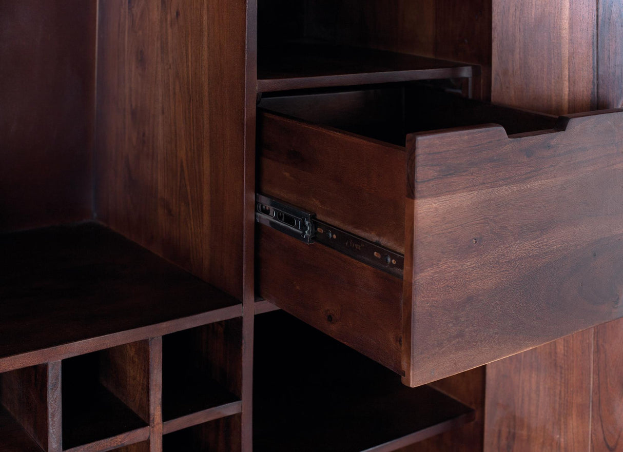 Comoda Bar din Lemn de Mango cu Baza Metalica Cires Giner y Colomer