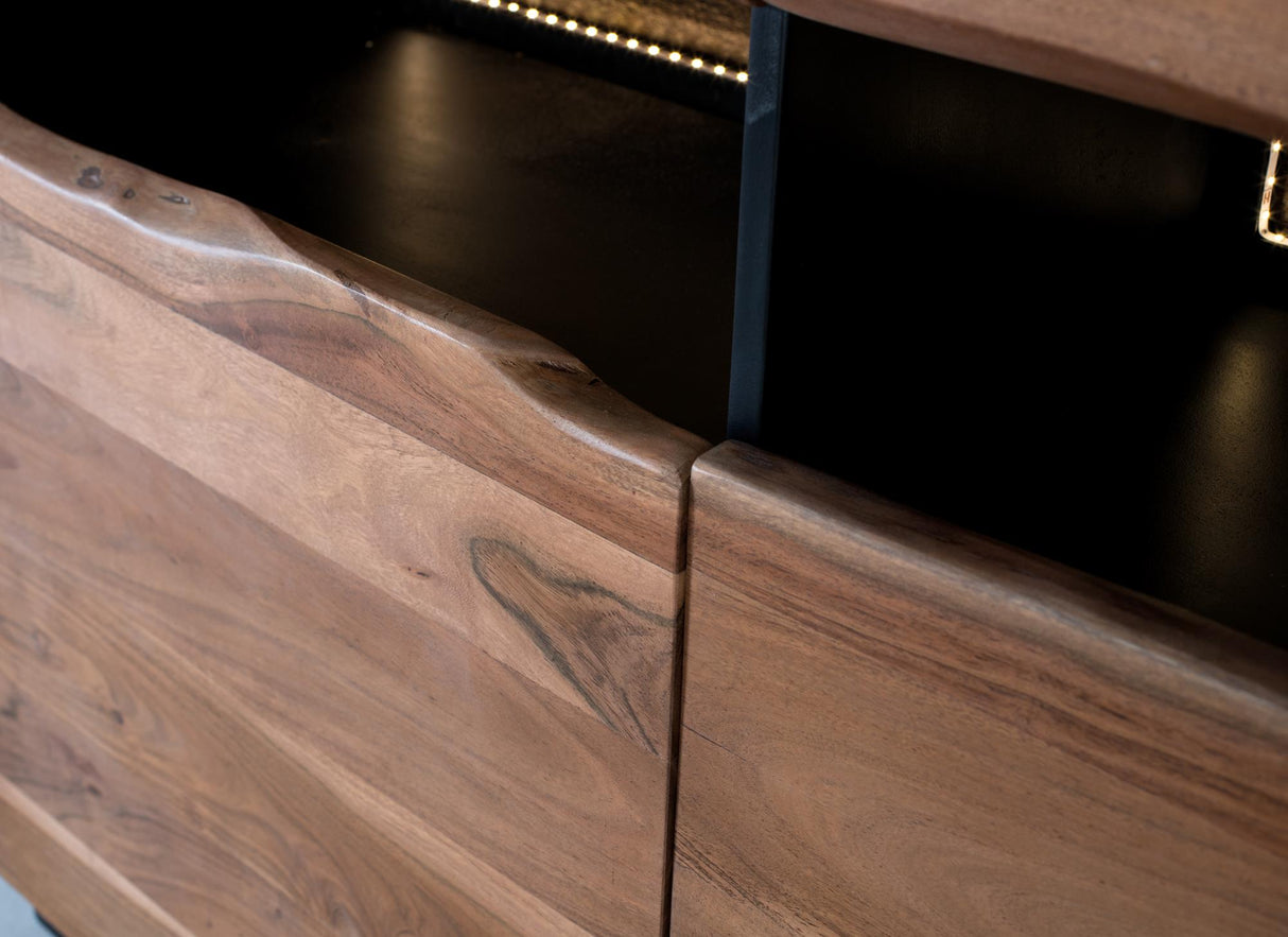 Comoda din Lemn de Acacia cu Iluminare Interioara Giner y Colomer