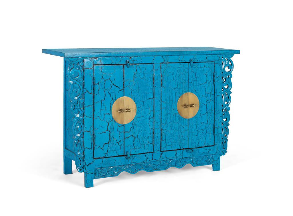 Comoda Rio din Lemn de Mango cu Rafturi si Picioare Giner y Colomer