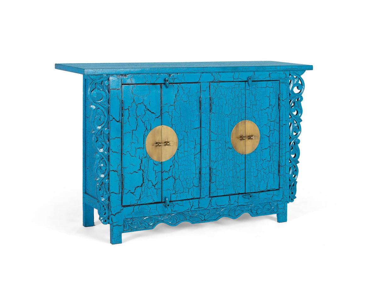 Comoda Rio din Lemn de Mango cu Rafturi si Picioare Giner y Colomer