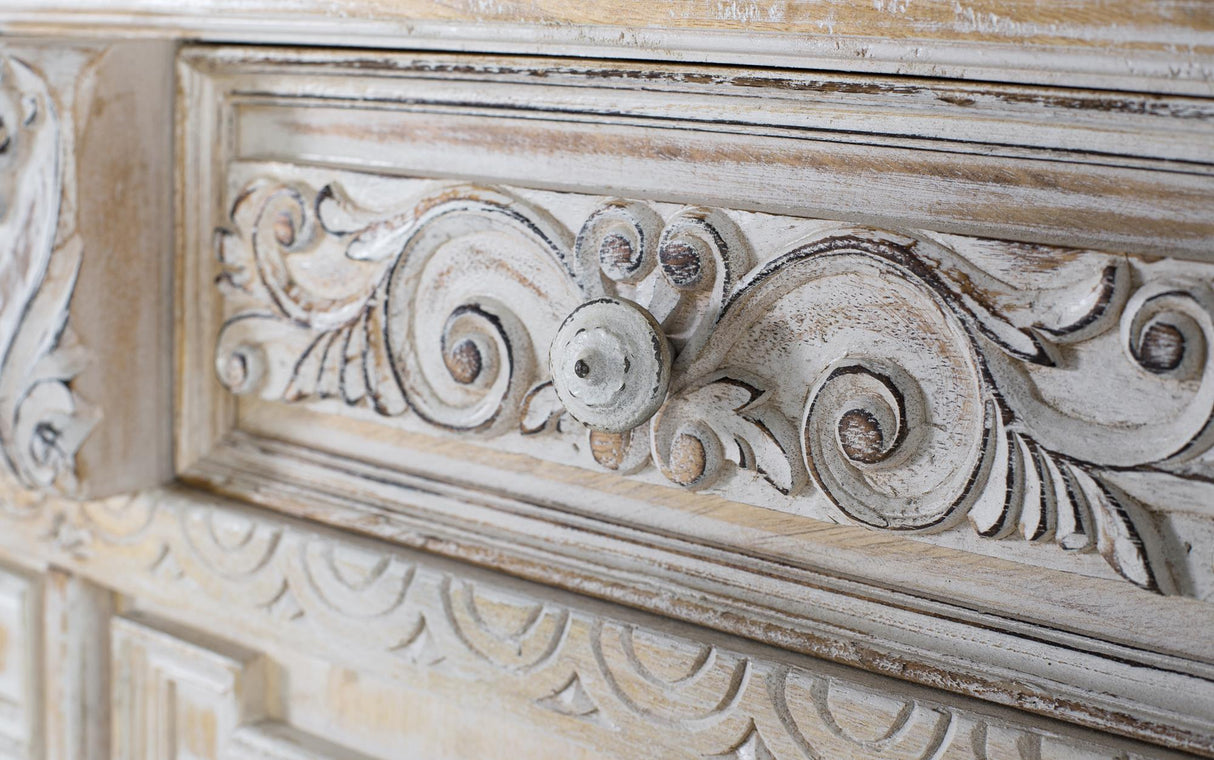 Comoda din Lemn de Mango cu 3 Sertare si 3 Usi Giner y Colomer